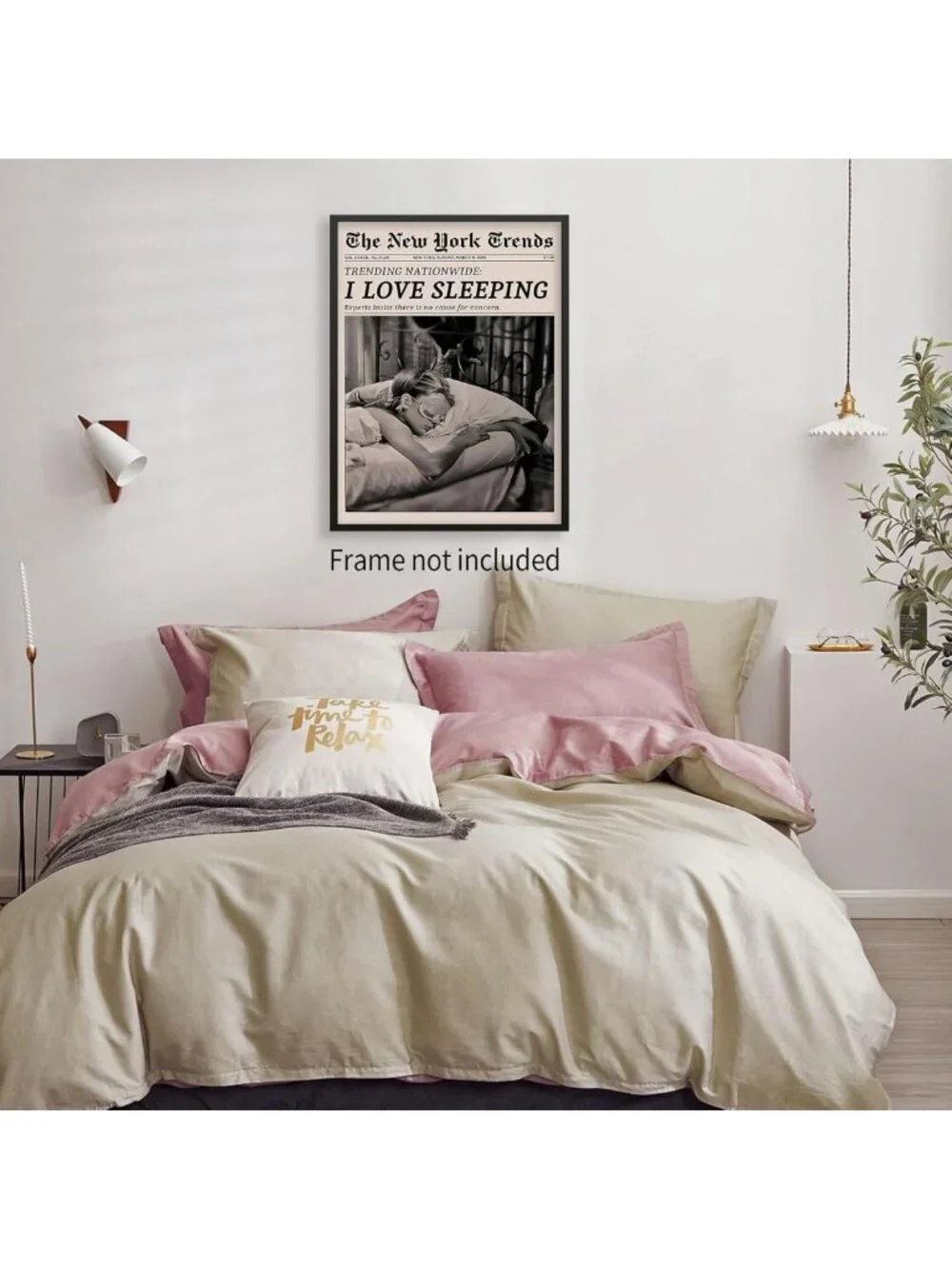 Retro Black & White Feminist Wall Art - Vintage Canvas Poster for Girly Dorm